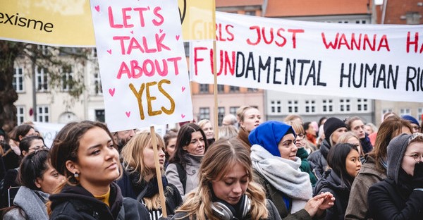 Manifestació dones Dinamarca